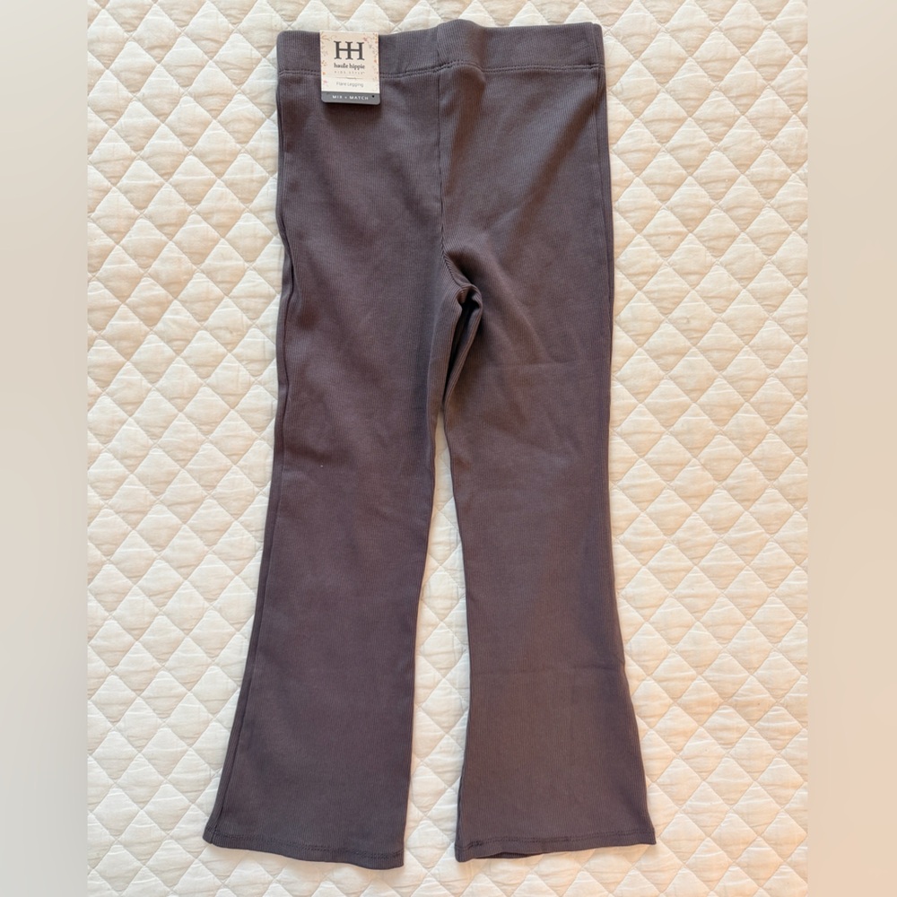 Haute Hippie Gray Flare Leggings - Picture 2 of 5